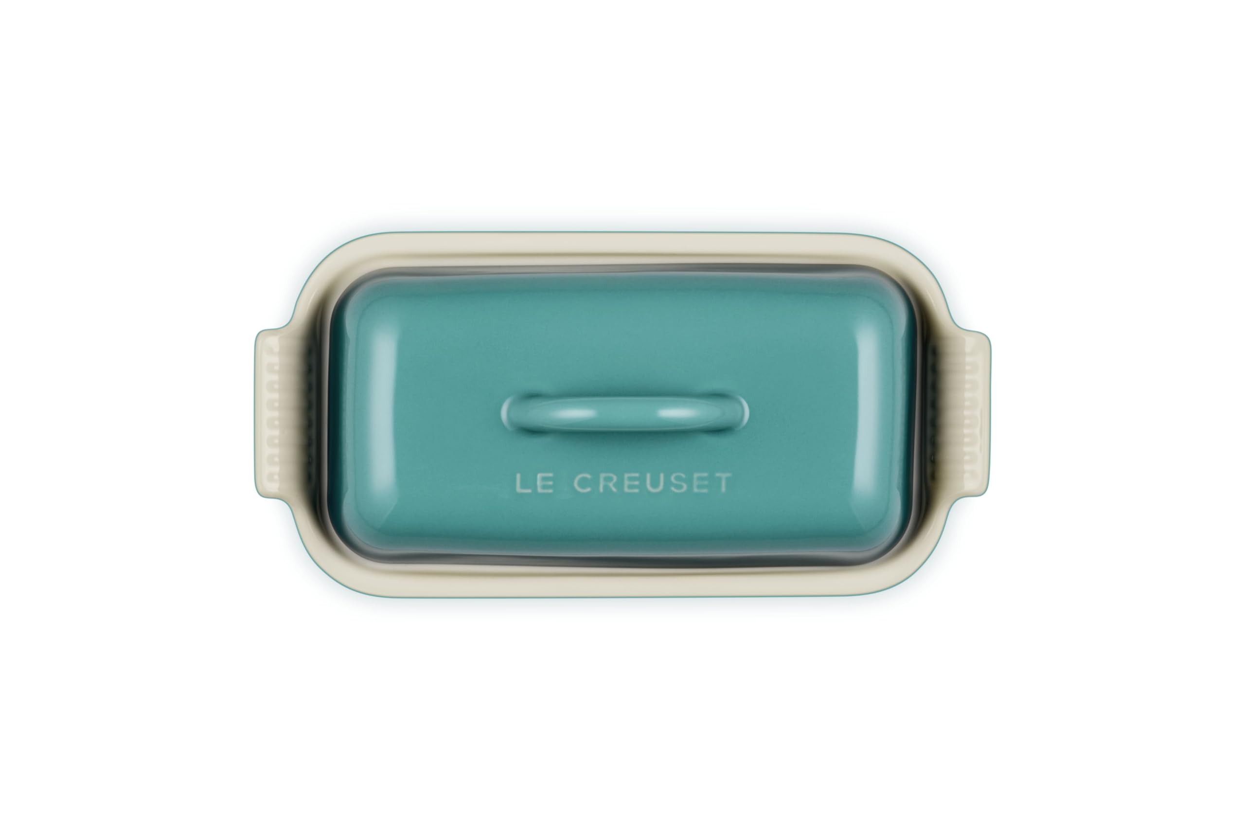 Le Creuset close-up of lid glaze highlighting durable finish and scratch resistance