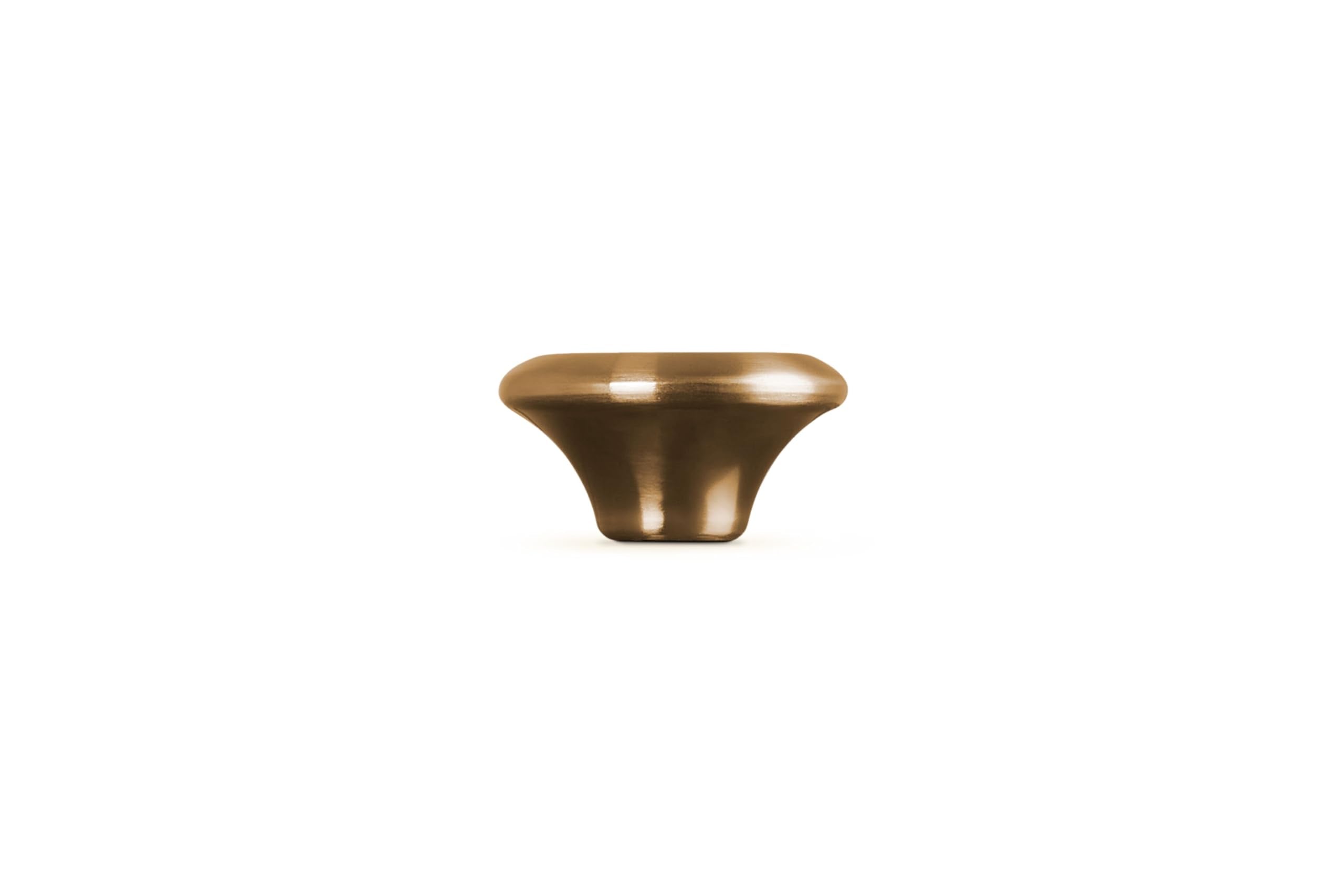 Le Creuset gold knob mounted on Dutch oven demonstrating oven-safe functionality