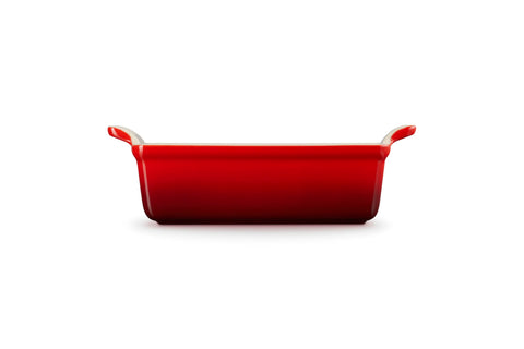 Le Creuset pan in oven baking demonstrating reliable heat distribution