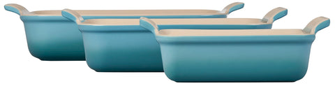 Le Creuset close-up of glazed stoneware texture showing durable nonstick surface benefit