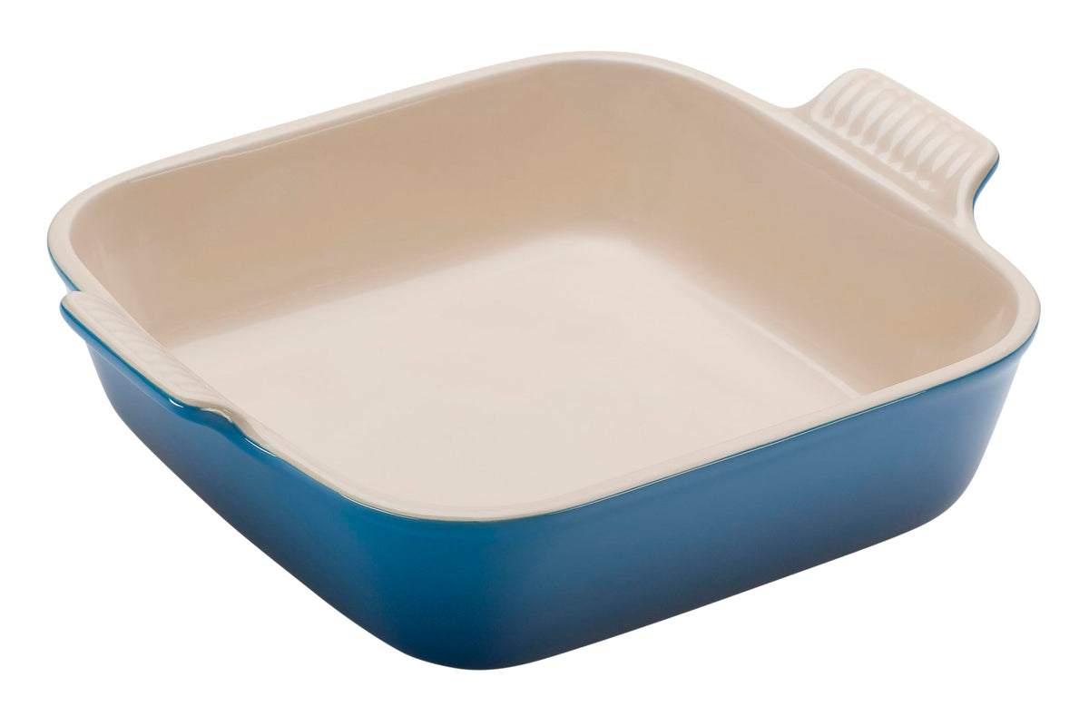 Le Creuset front view of square dish Marseille showcasing oven-to-table appeal and durable finish