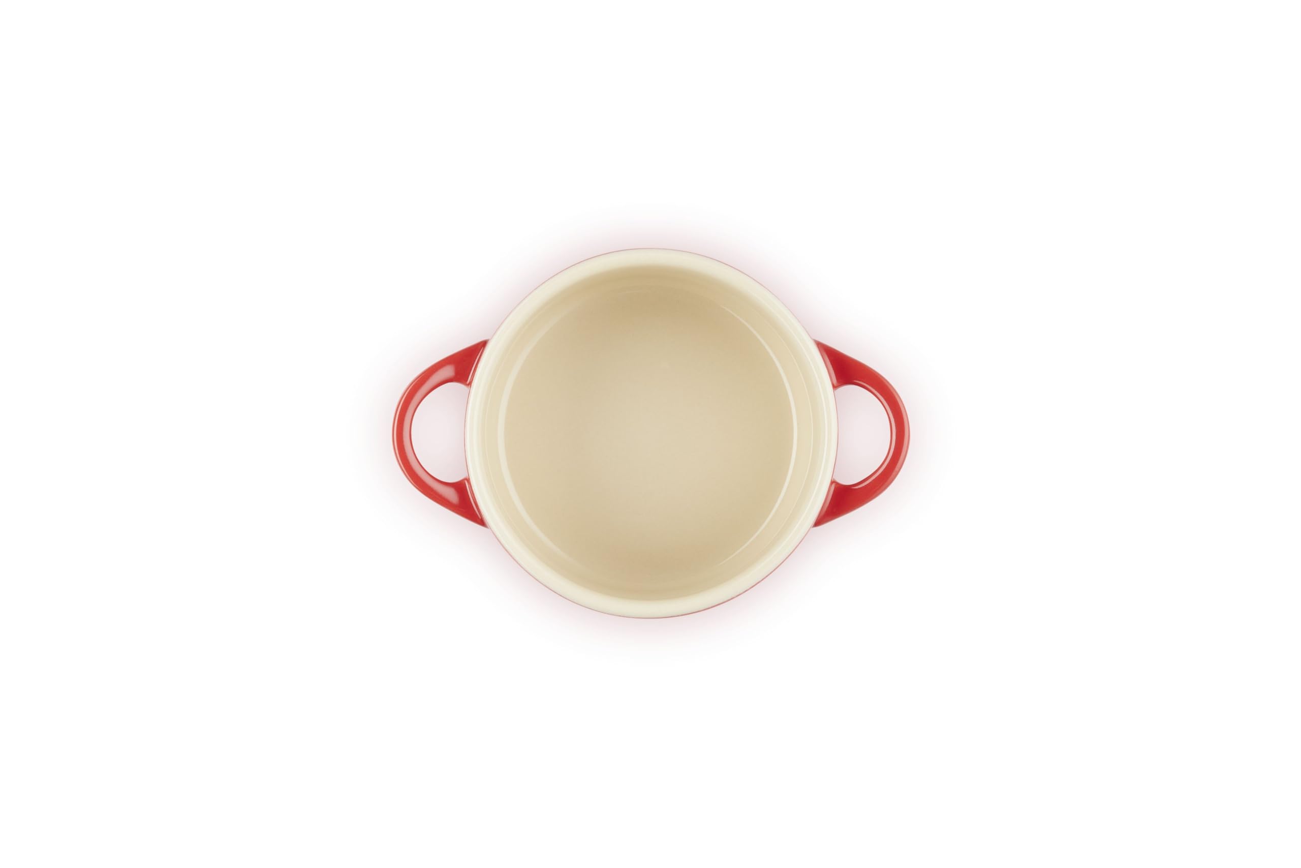Le Creuset mini cocotte baking in oven demonstrating uniform heat distribution