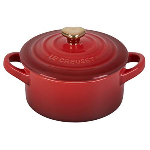 Le Creuset loop handles close-up showing secure oven-to-table grip