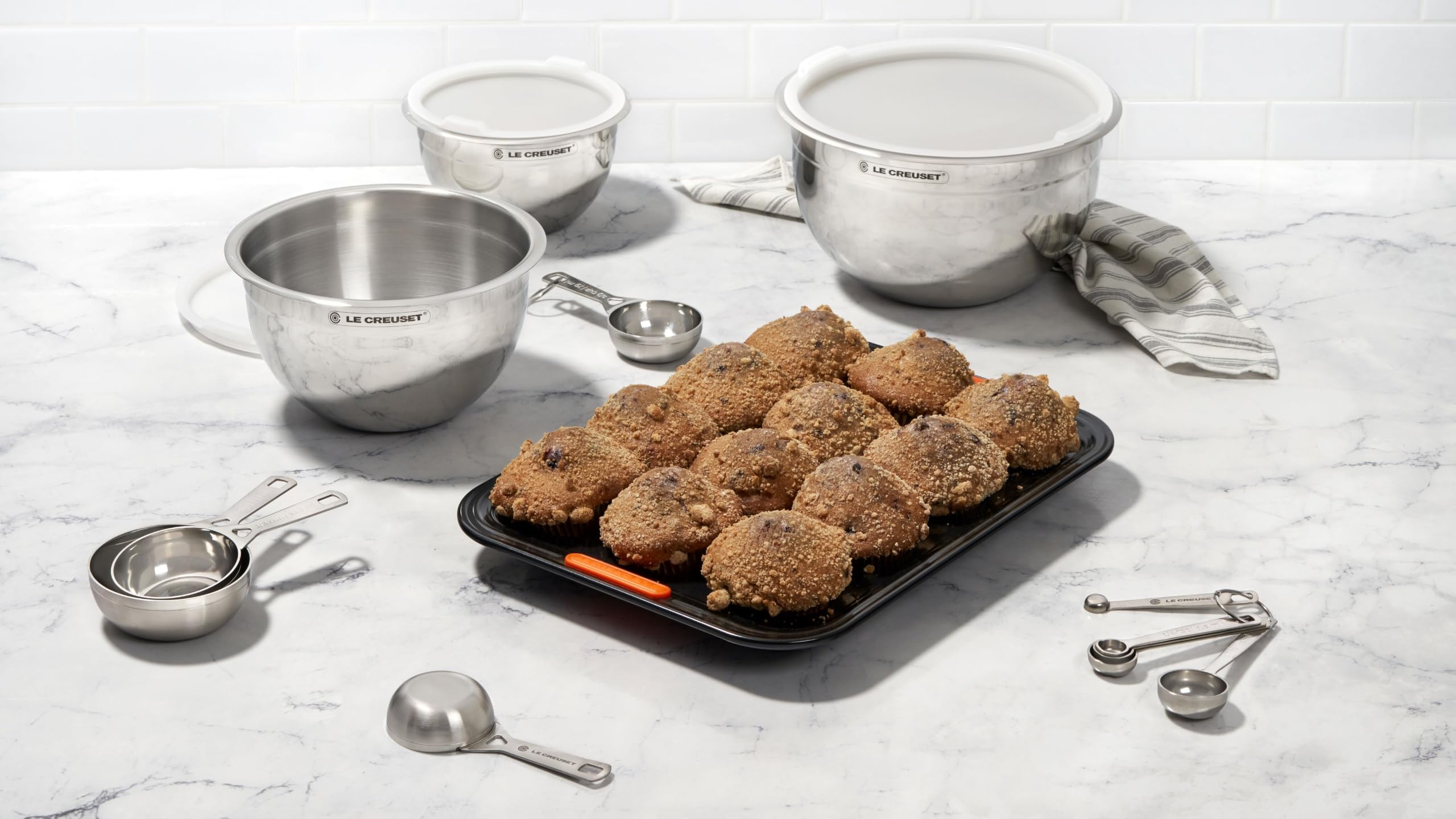 Le Creuset measuring spoons in packaging ready for gifting and tidy storage
