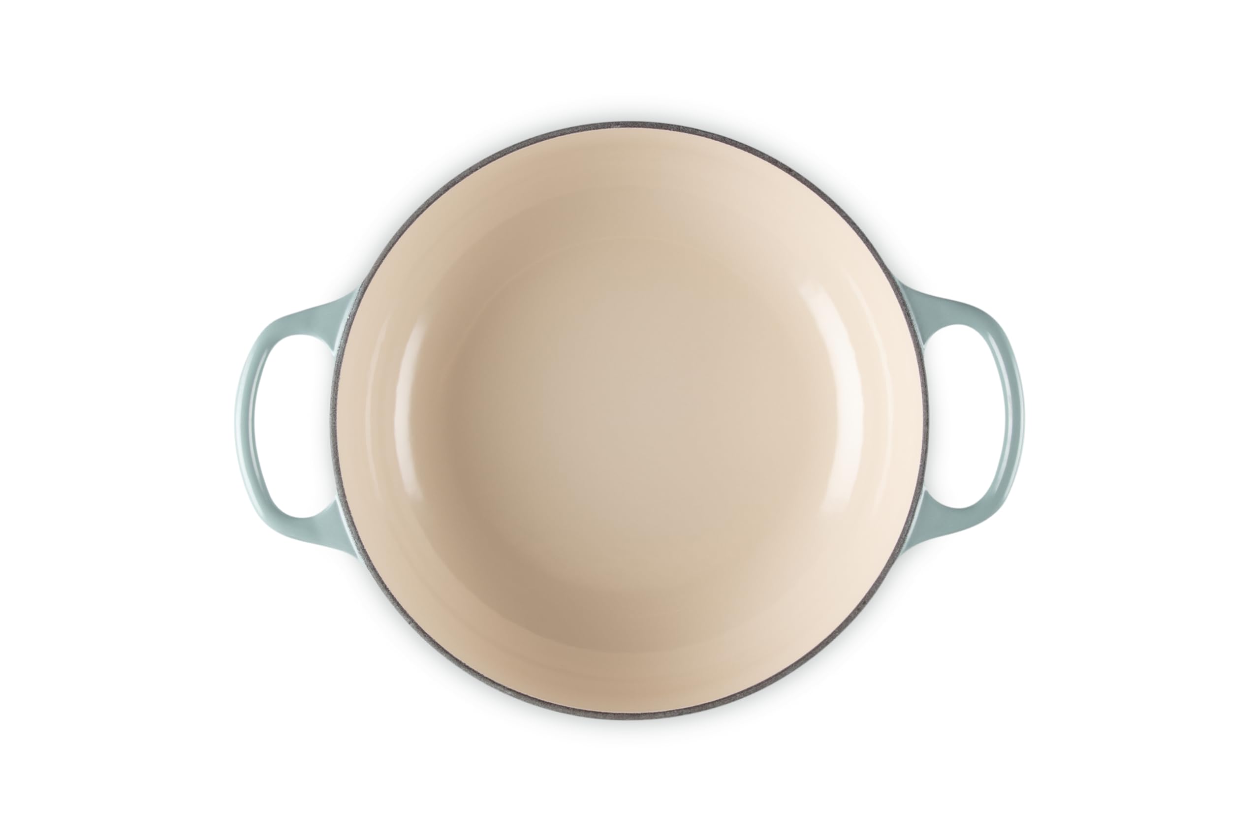Le Creuset side angle with dome lid in place showing sealed moisture retention benefit