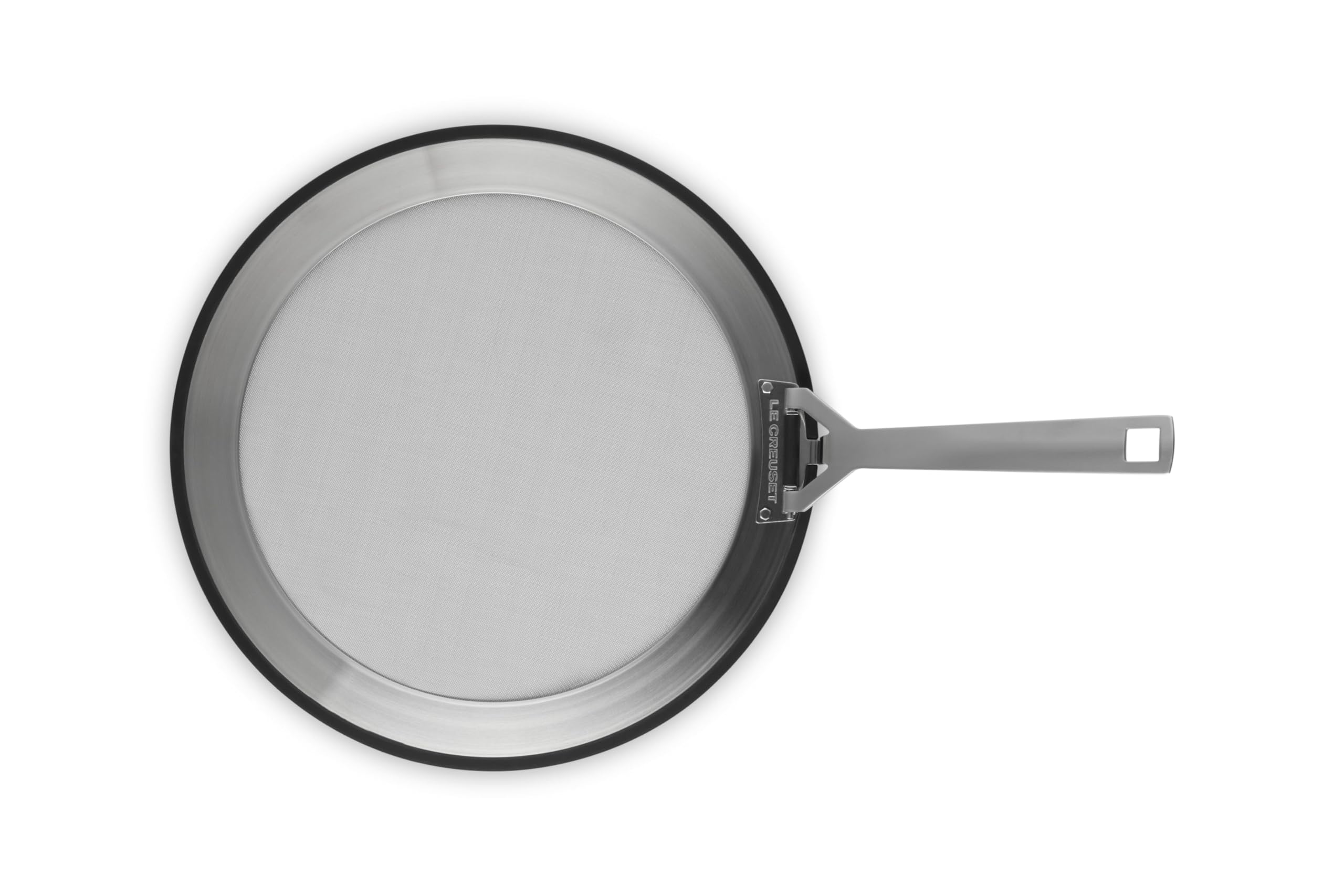 Le Creuset silicone rim detail protecting pan edge and preventing scratches