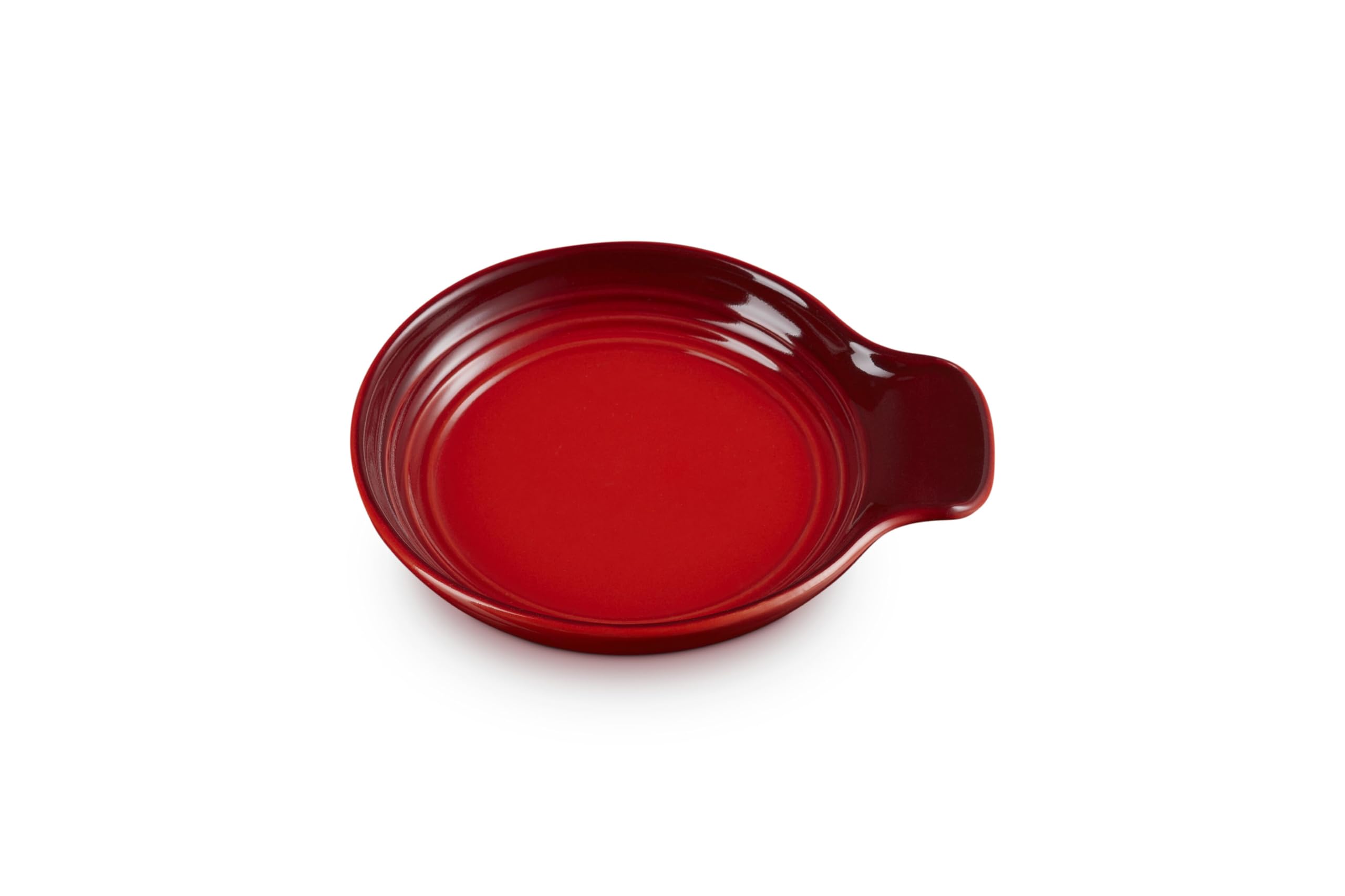 Le Creuset spoon rest front view showing stable shape and easy cleanup