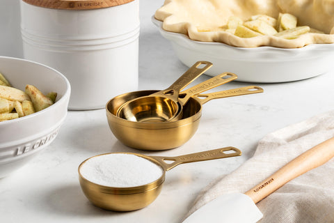 Le Creuset stainless-steel edge detail demonstrating sturdy construction and longevity