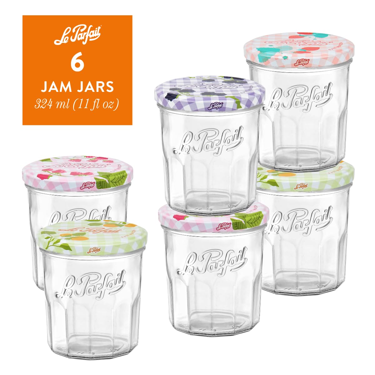 Le Parfait jar in freezer compartment showing freezer-safe storage advantage
