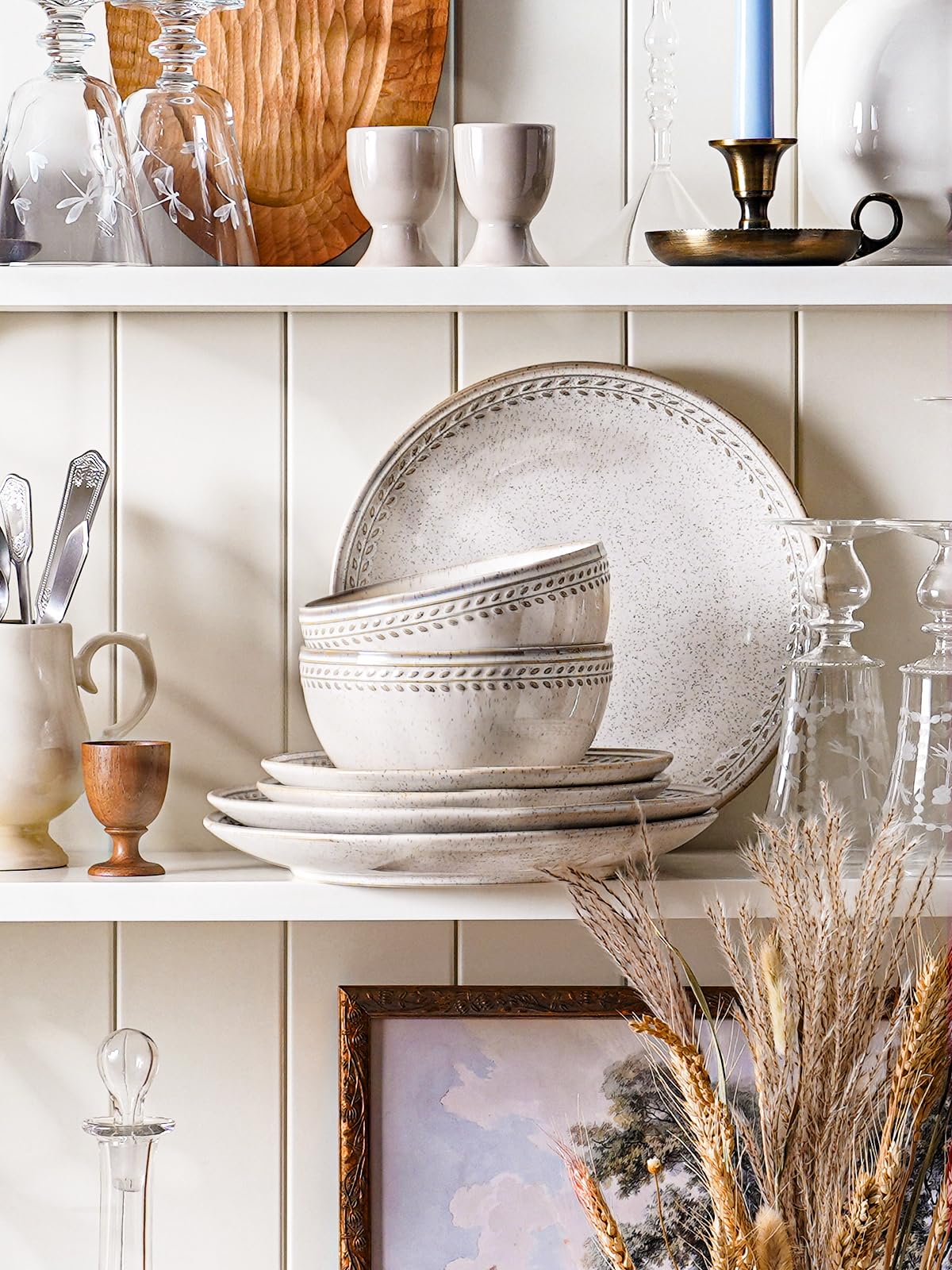 LE TAUCI 8-inch salad plate with salad showing practical everyday presentation