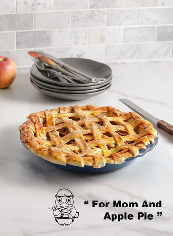 LE TAUCI pie dish on a dining table in a styled setting for oven-to-table appeal