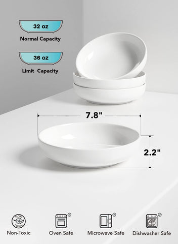 LE TAUCI bowl beside fork for scale showing comfortable 7.8‑inch size