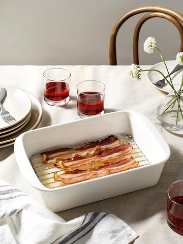 LE TAUCI nested dishes stacked to save cabinet space, convenient storage benefit