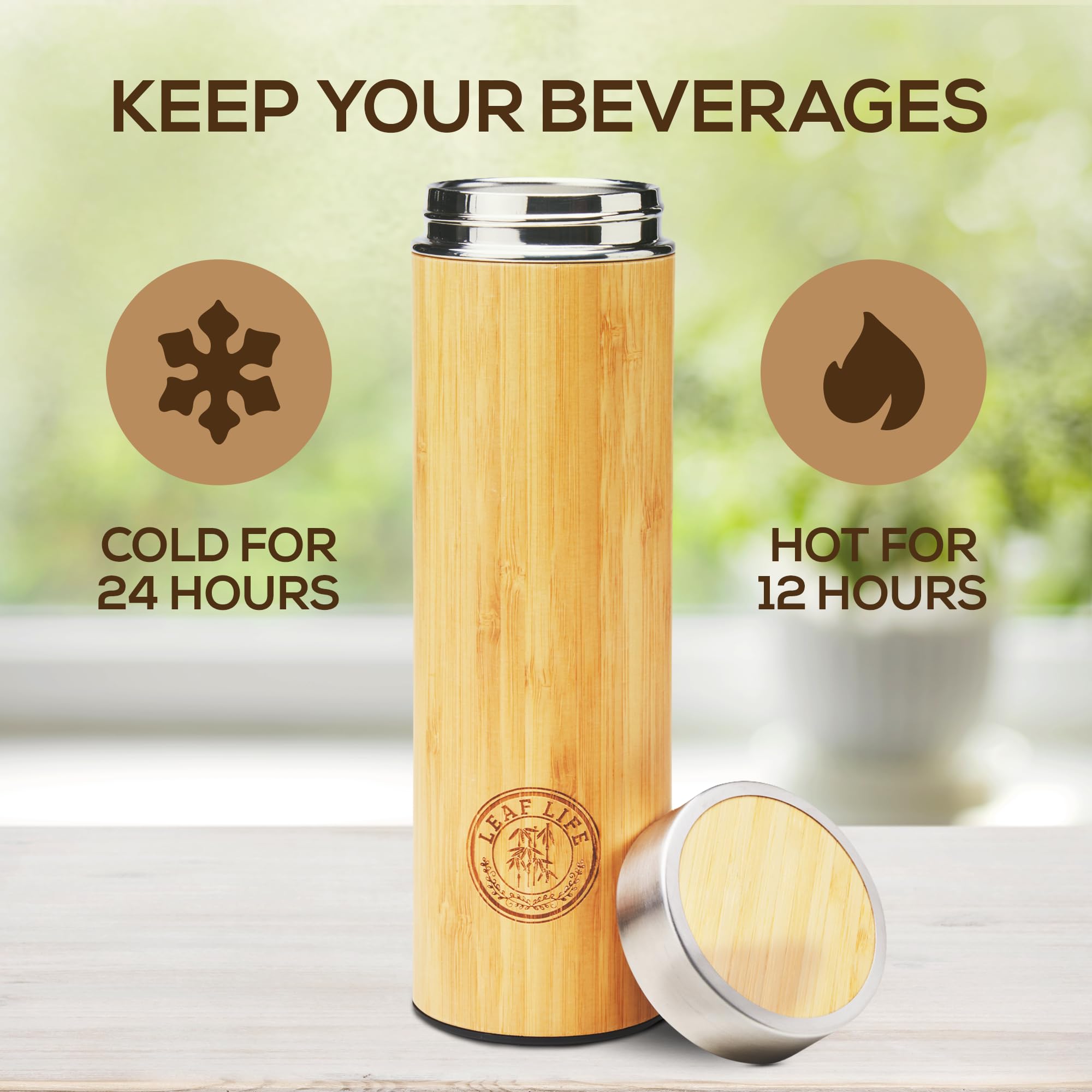 LeafLife detachable infuser and strainer displayed for versatile brewing