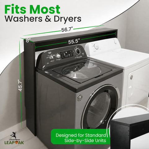 LEAPOAK shelf mounted with detergents and baskets for organized storage