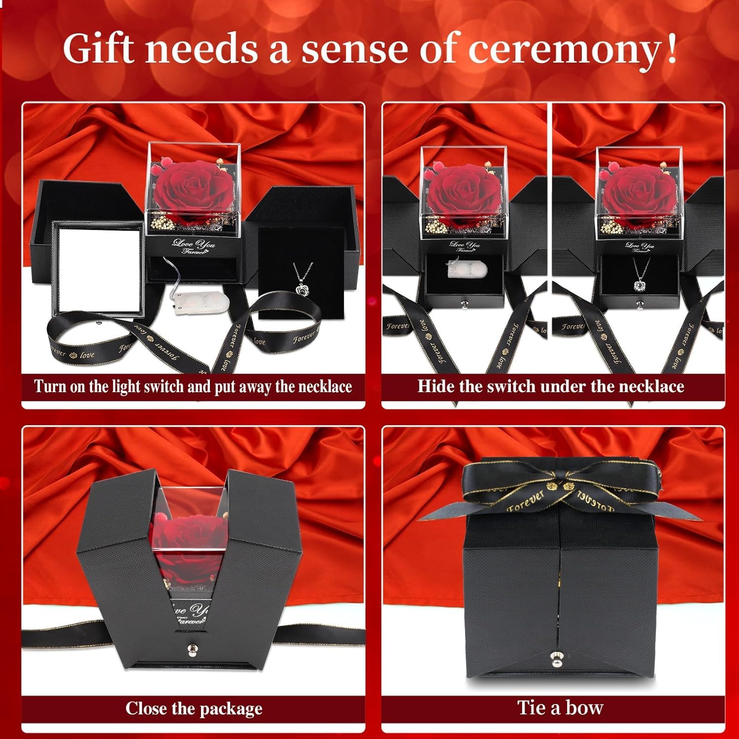 Lebana completed gift set wrapped and ready to present for birthdays or anniversaries