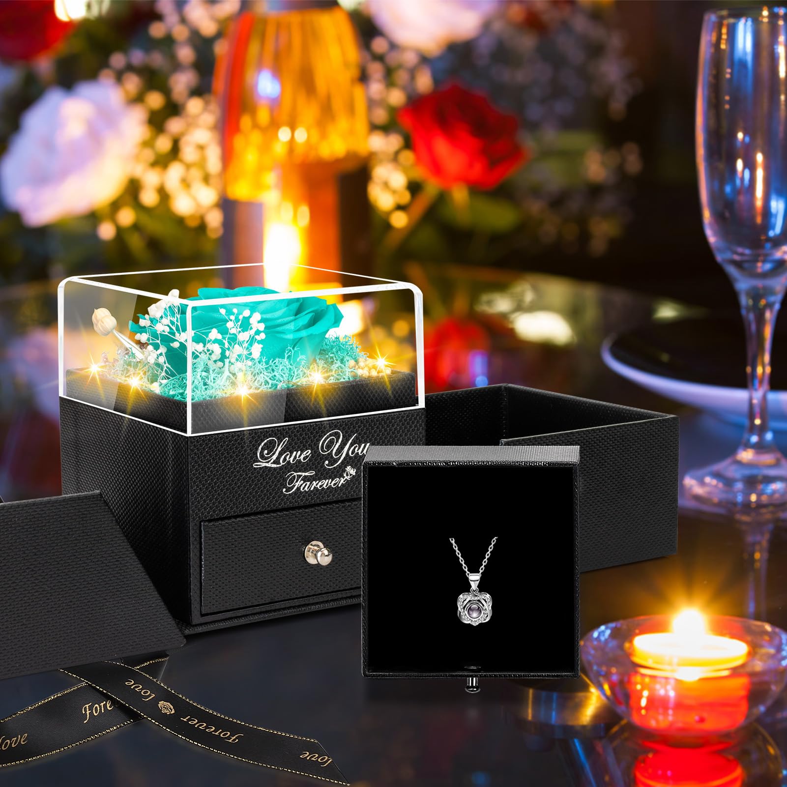 Lebana hidden compartment revealing necklace for a surprise gift experience