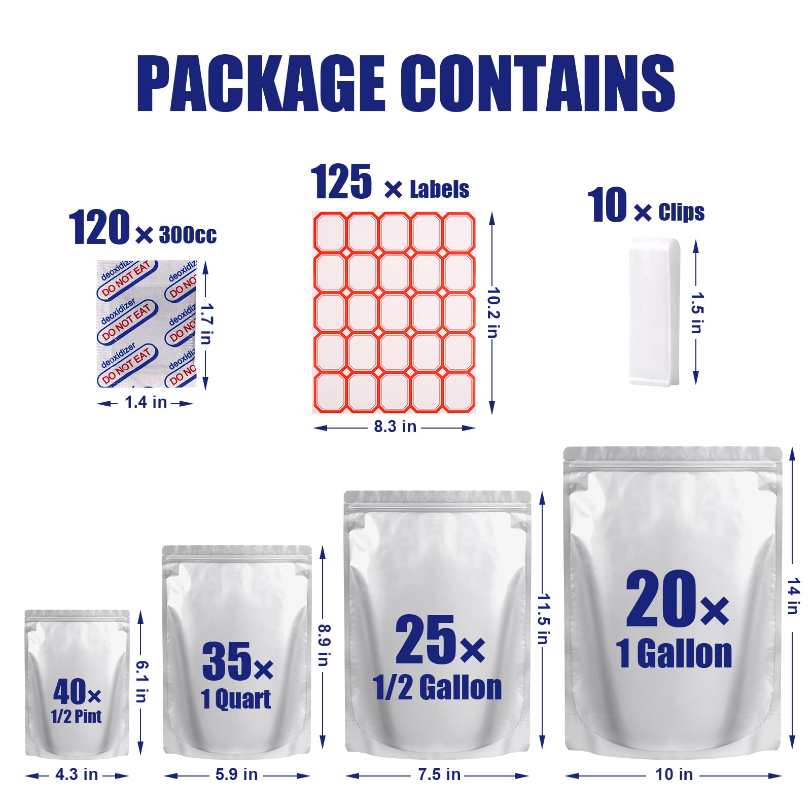 Leboduo variety of bag sizes laid out to show scale and portioning convenience