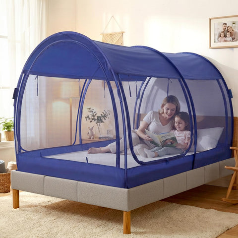LEEDOR front view canopy showing full coverage and privacy benefit