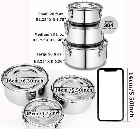 Leepenk open nested containers showing stackable design and space-saving benefit