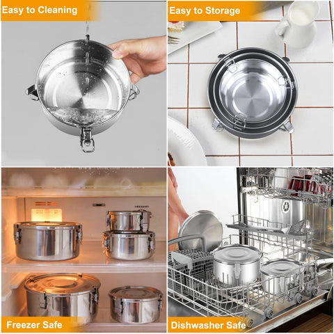 Leepenk stainless steel finish close-up showing smooth surface and easy cleaning