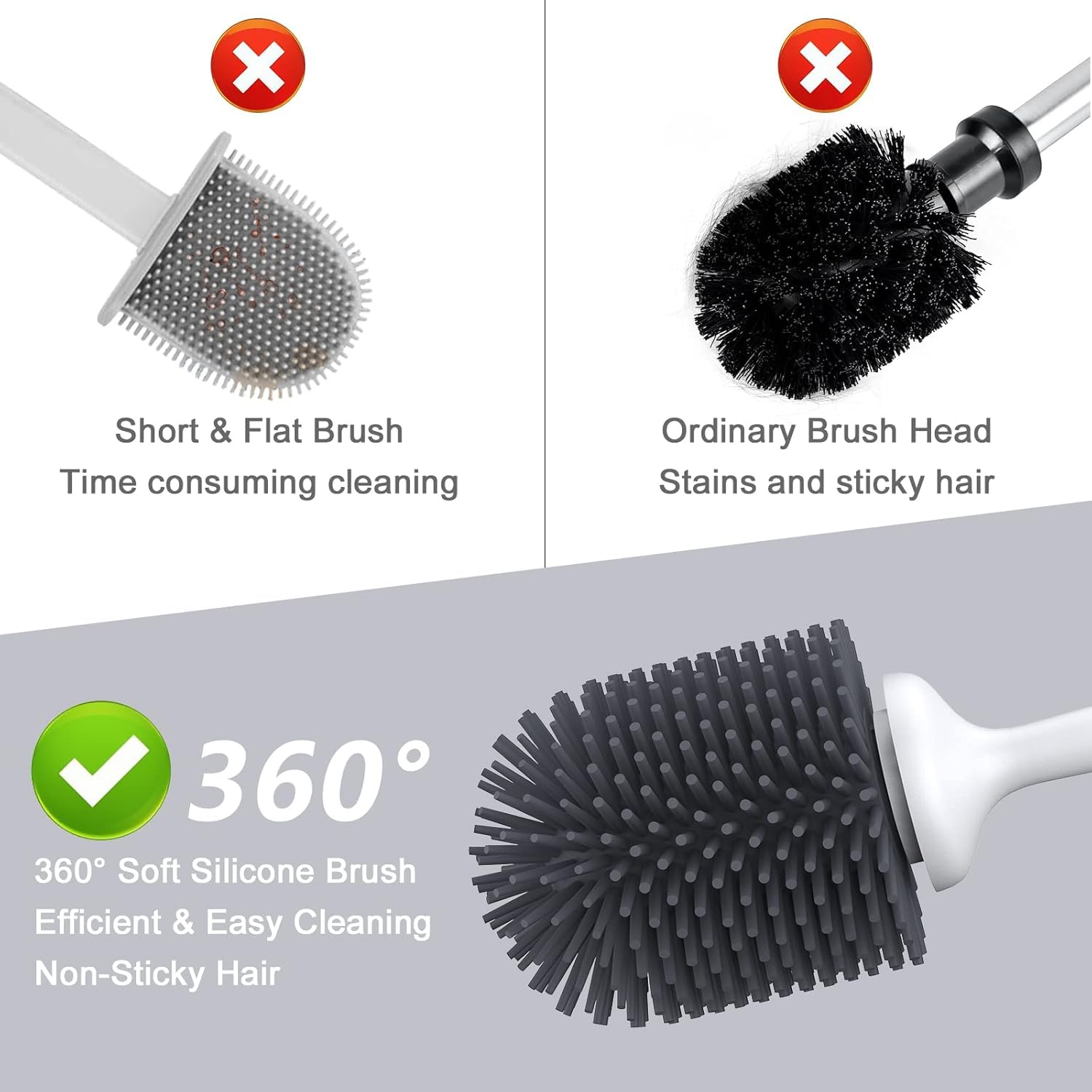 Lefree floor-standing brush beside toilet showing stable base and discreet closed-lid storage