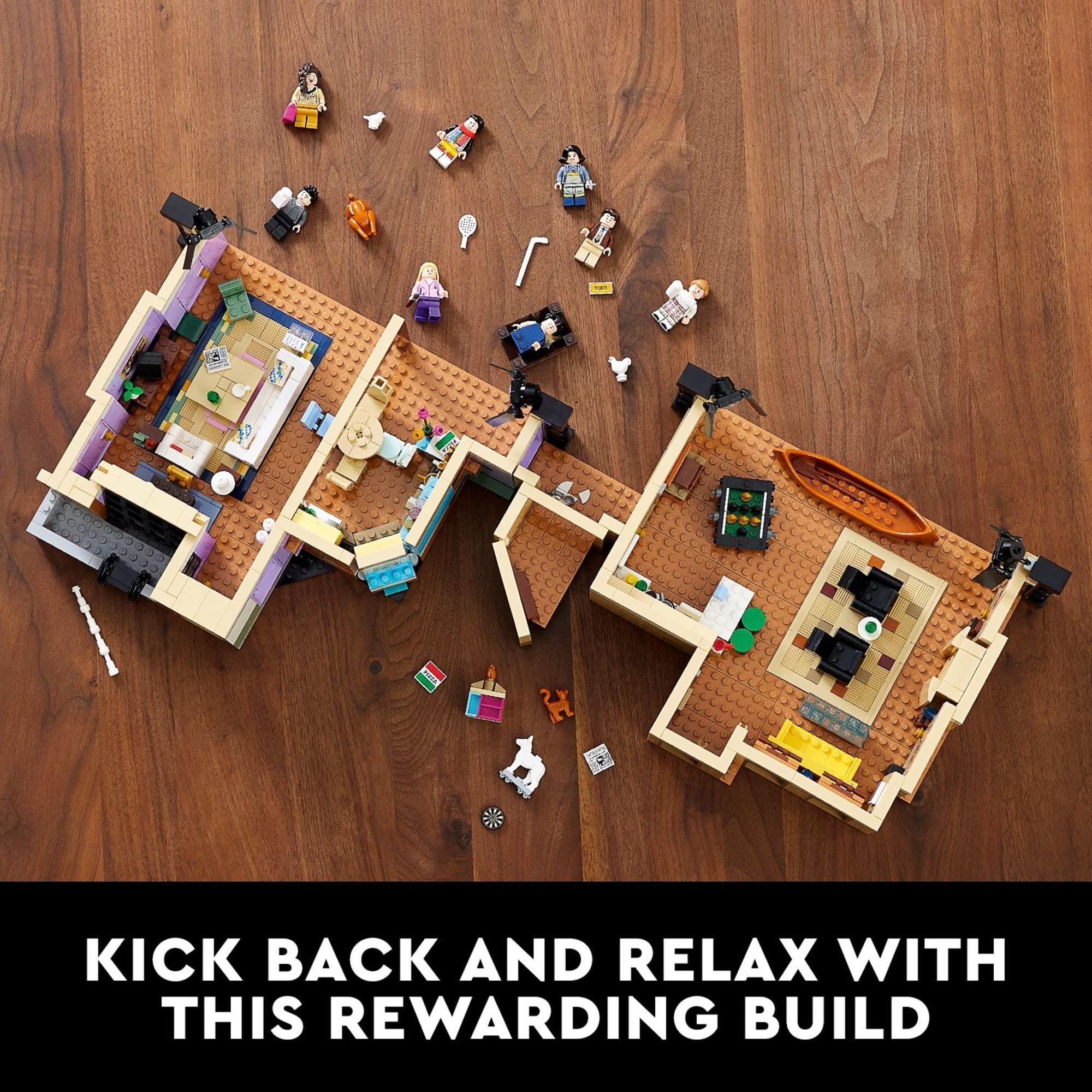 LEGO Friends apartments balcony and cat scene featuring a comedic small moment