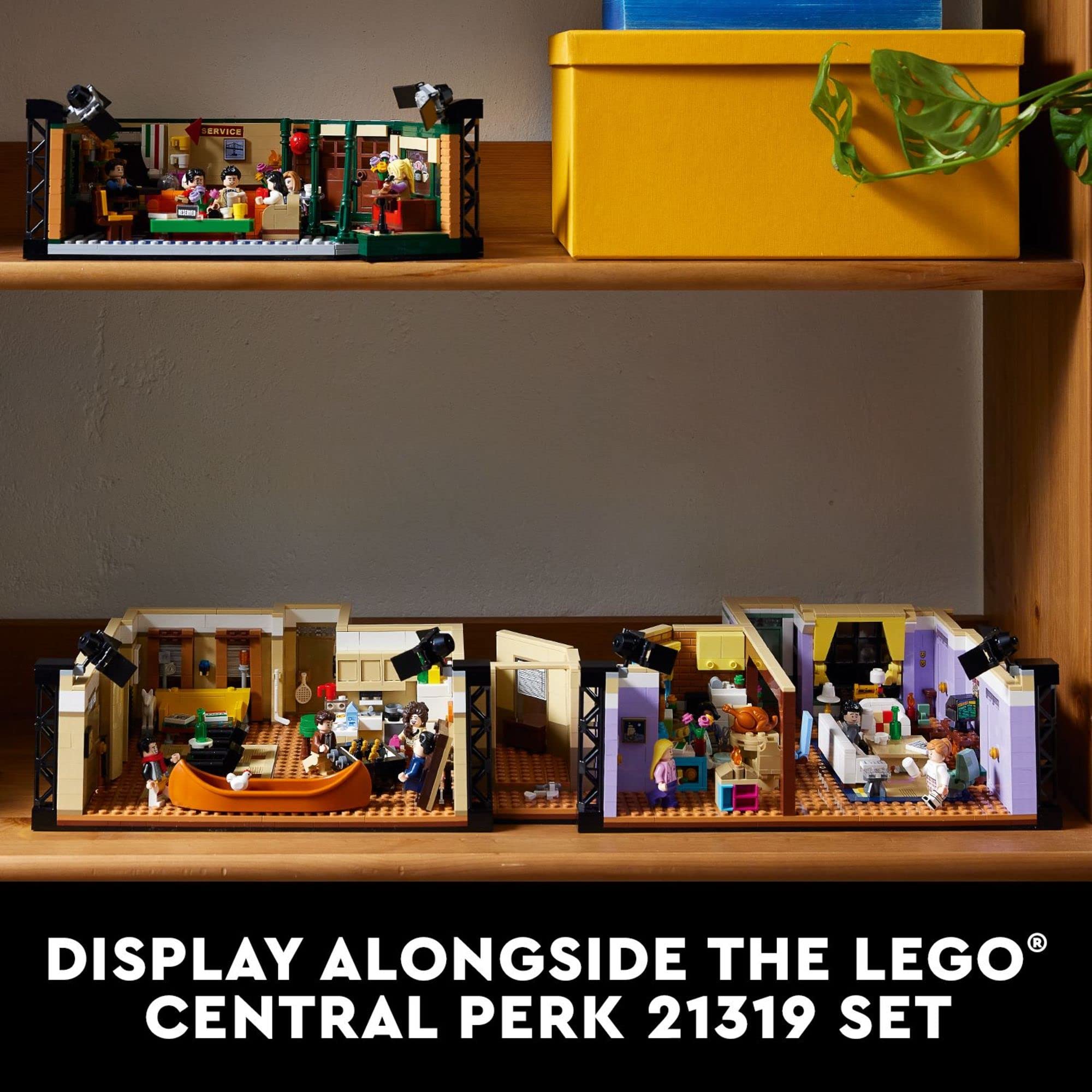 LEGO Friends apartments display scale on shelf demonstrating collector presence