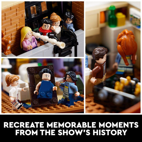 LEGO Friends apartments minifigures group including seven characters for storytelling
