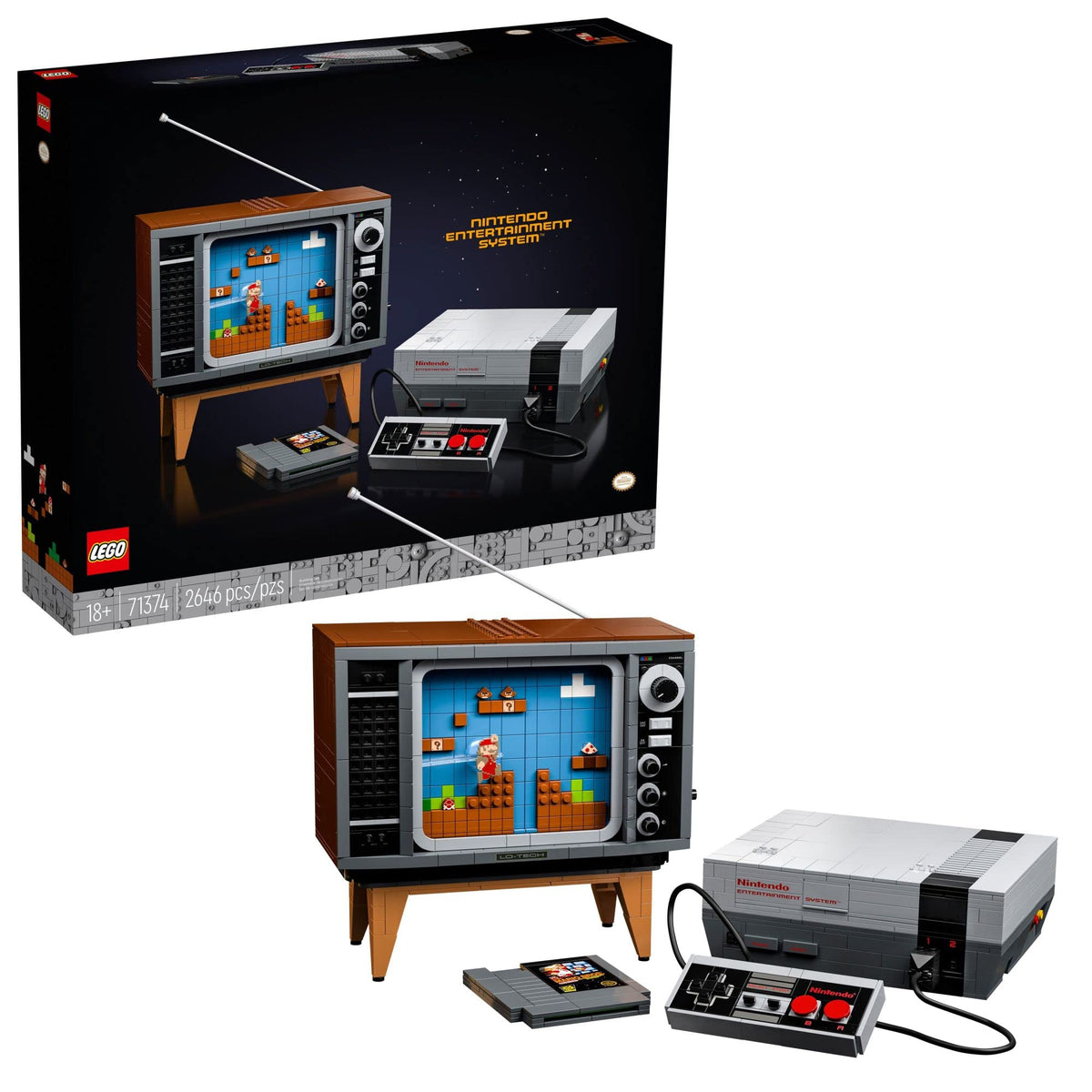 LEGO NES front display showing authentic console detail and collector appeal