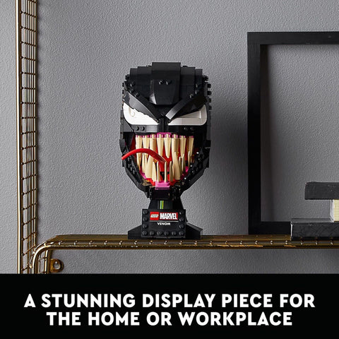 LEGO Venom held in hand to show scale and adult-friendly size