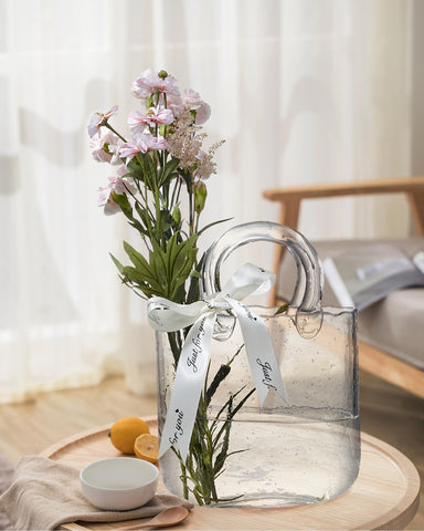 Lei-JG side profile displaying purse silhouette and balanced table presence
