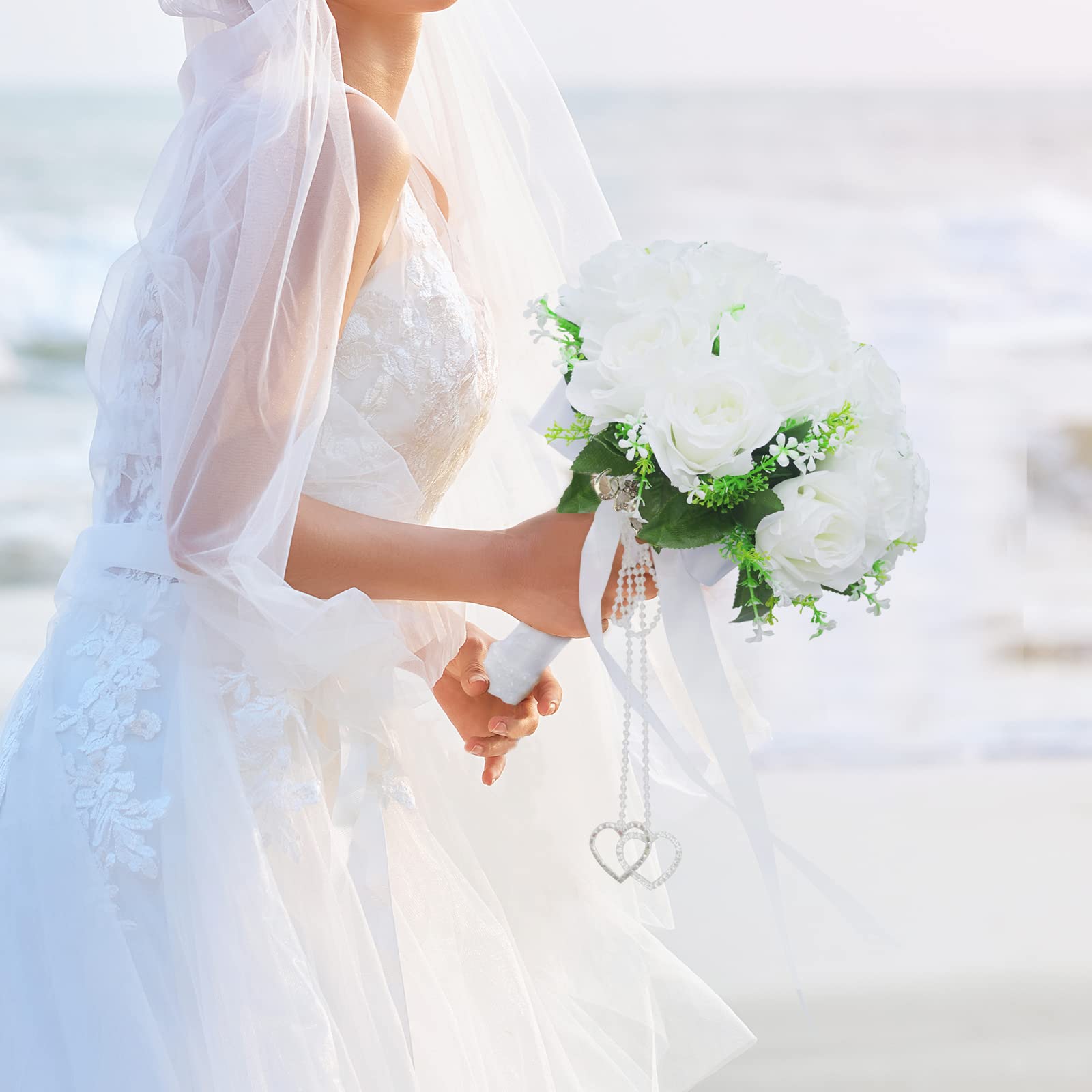 LEIFENY bouquet held by bride demonstrating elegant carry benefit