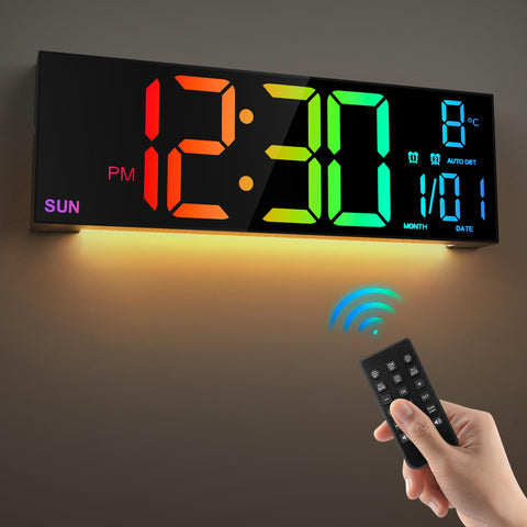LEIKE front display showing large RGB digits with high visibility