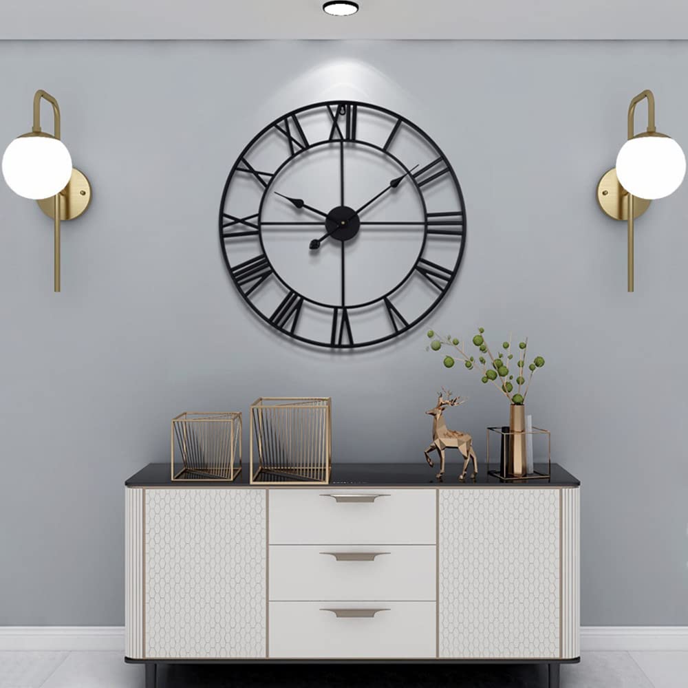 LEIKE hanging in living room as focal decor and quiet timekeeping benefit