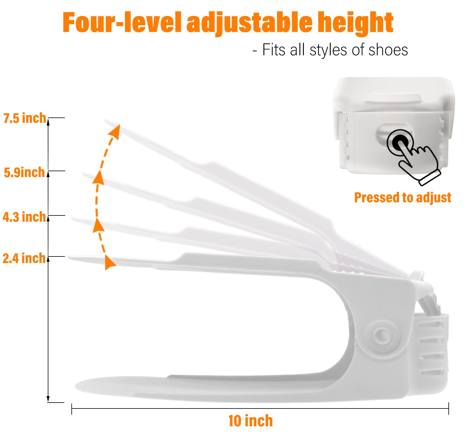 LEIMO KPARTS textured non-slip bumps preventing shoe slippage and improving stability