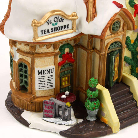 Lemax Devaneys Bakery switch and cord detail for easy battery operation