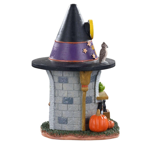 Lemax Witch's Brew close-up of witch-hat roof detailing adding visual character