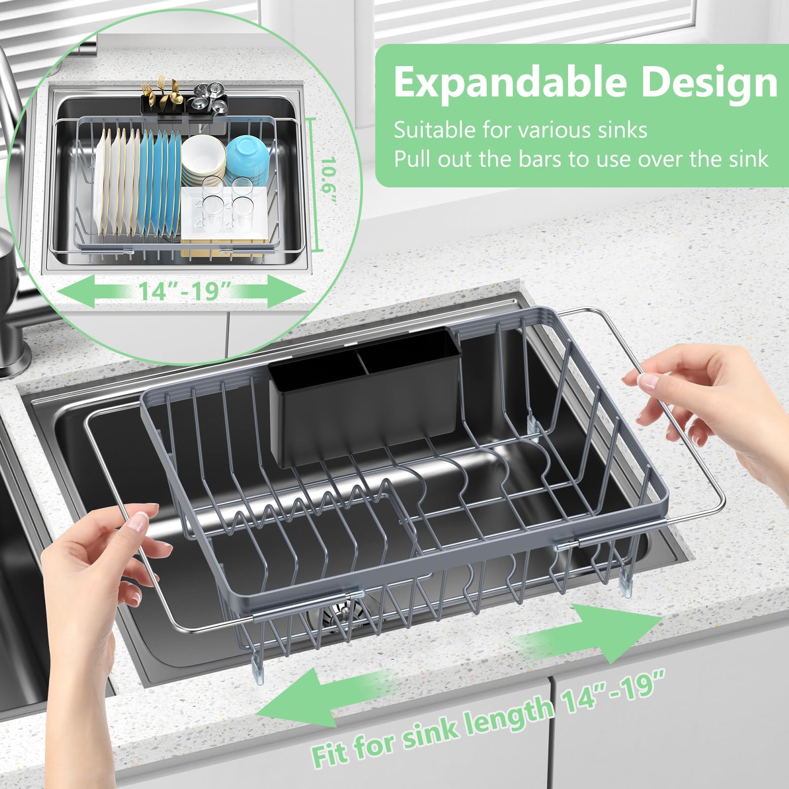 LEMIKKLE detachable cutlery holder with drainage holes for hygienic drying