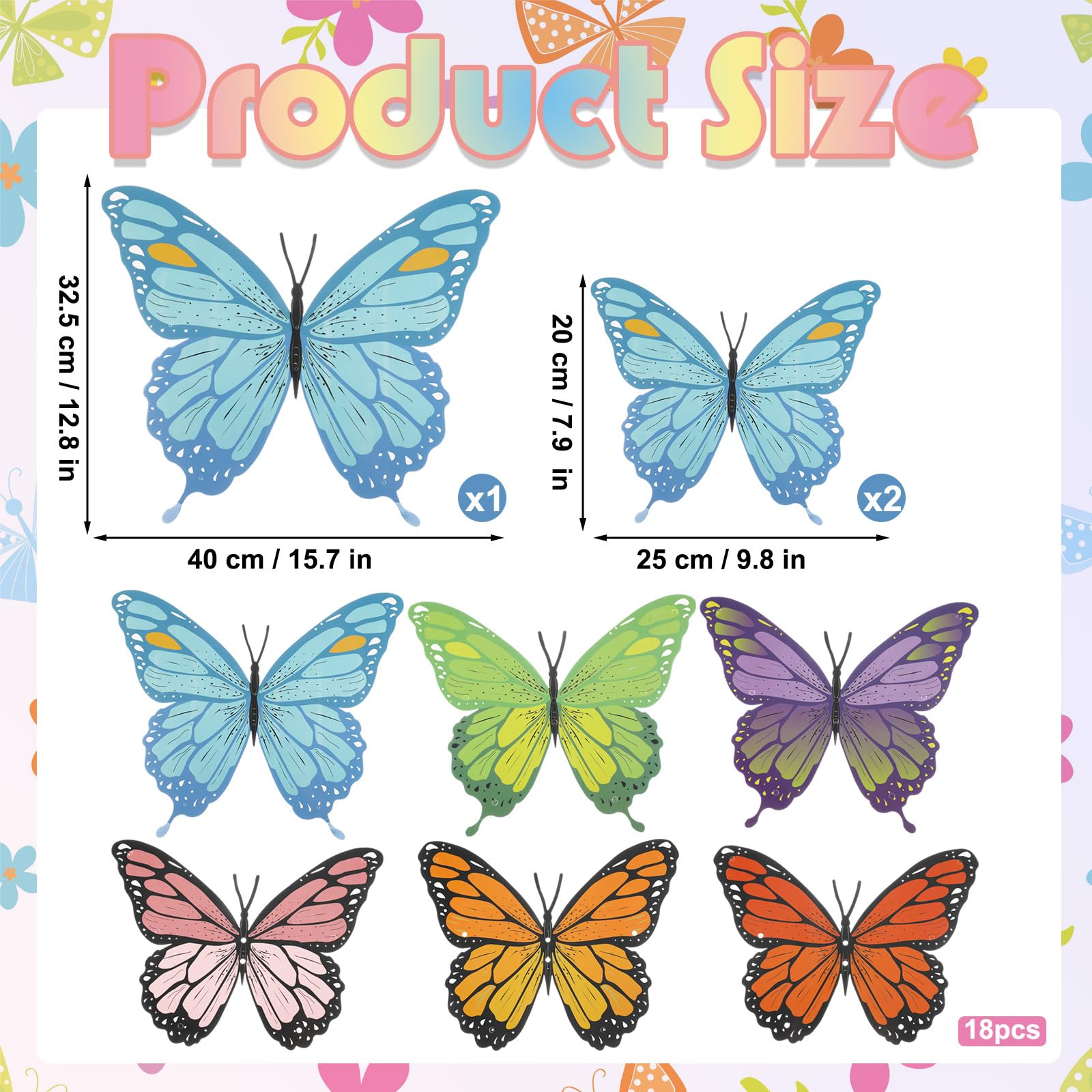 LemonSecret butterflies suspended from ceiling creating a whimsical floating display in a room