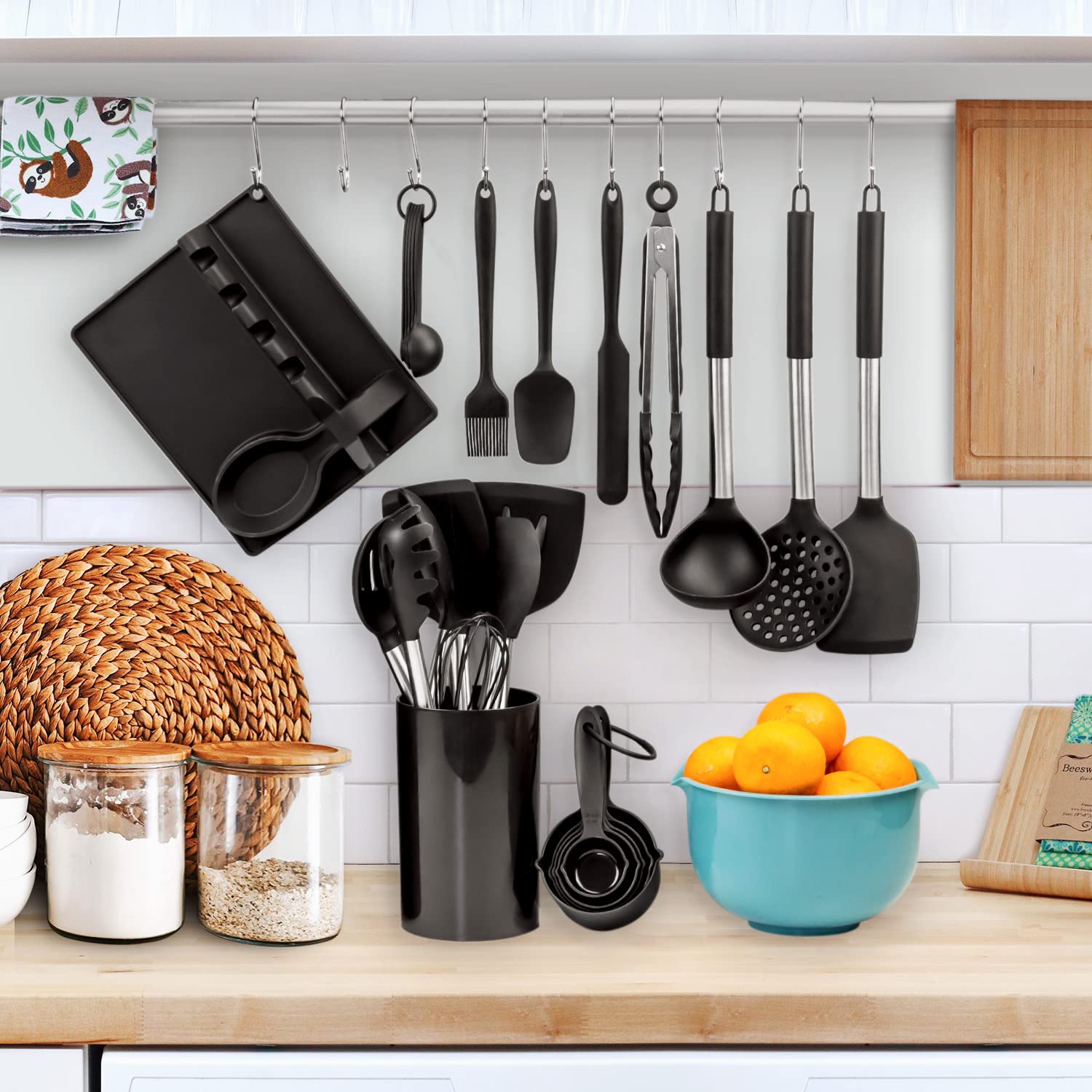 LeMuna utensils displayed in a modern kitchen showing versatile everyday use benefit