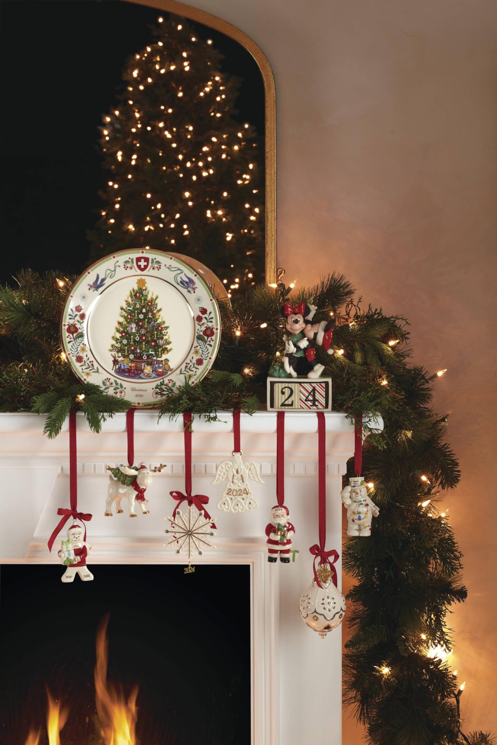 Lenox ornament gold 2024 charm close-up emphasizing keepsake value