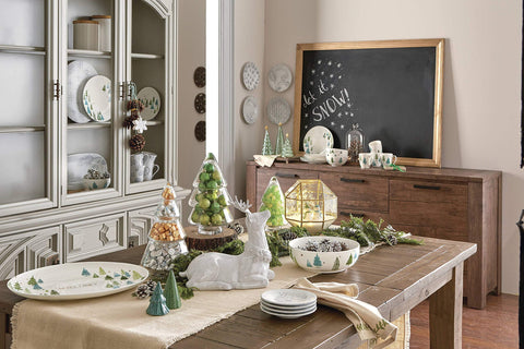 Lenox plates in a styled table setting demonstrating seasonal entertaining appeal