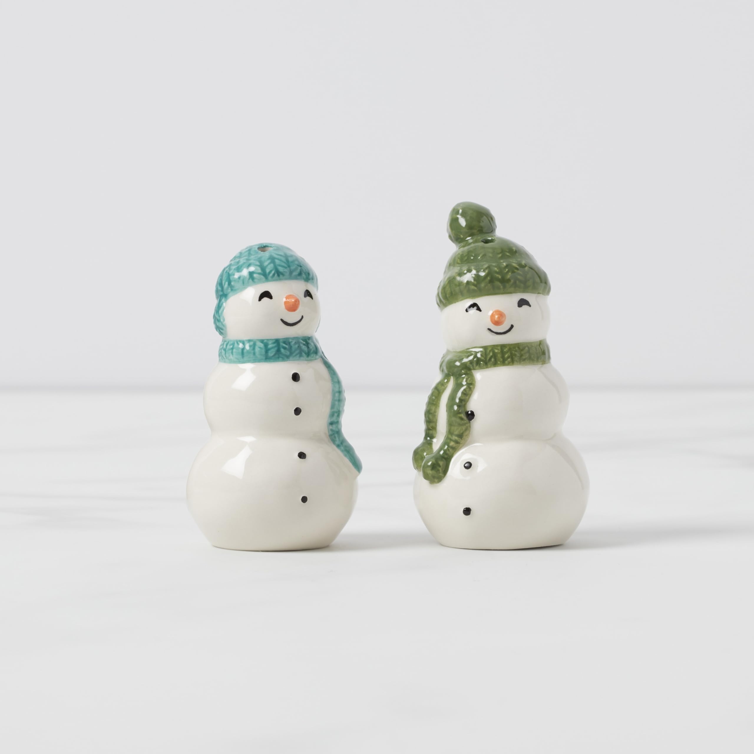 Lenox snowman close-up of earthenware texture highlighting craftsmanship benefit