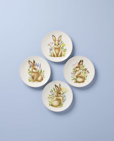 Lenox close-up of bunny illustration highlighting crisp porcelain detail
