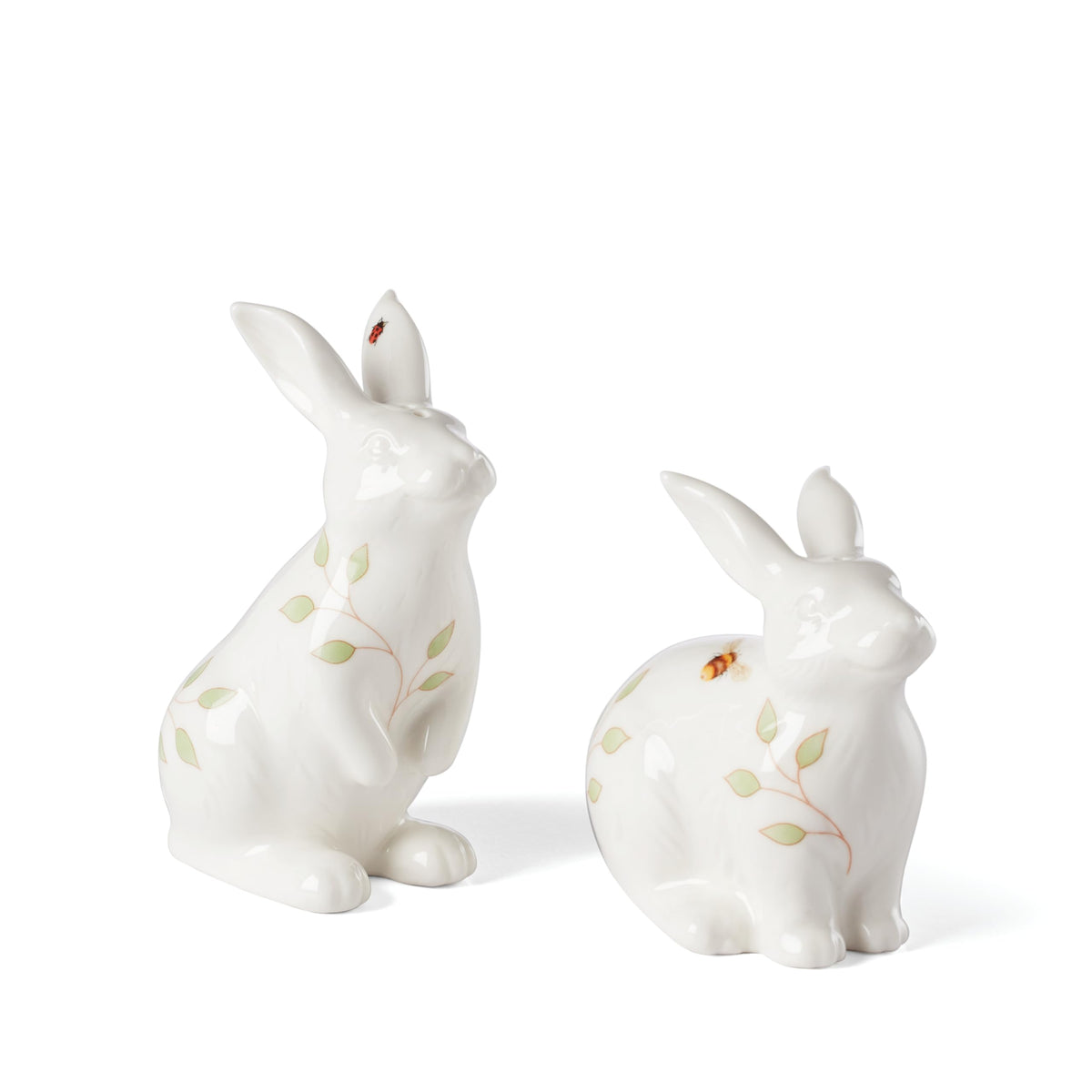 Lenox bunny front view showing shape and glossy finish, perfect seasonal accent