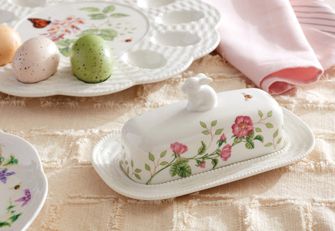 Lenox Butterfly Meadow shown on a spring table setting, enhances seasonal entertaining