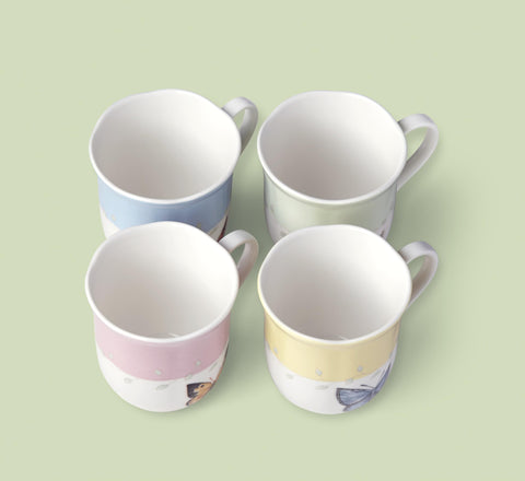 Lenox side profile focusing on scalloped rim for refined drinking comfort