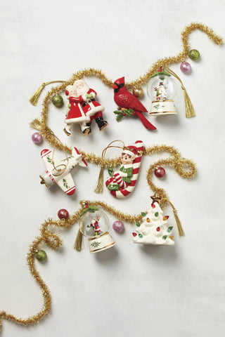 Lenox ornament held in hand to show 3.25 inch size and gifting suitability for keepsakes