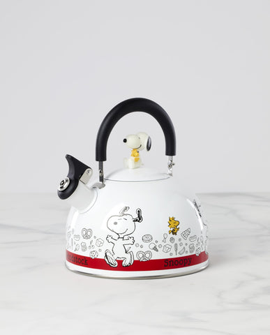 Lenox Chef Snoopy handle and spout detail showing comfortable grip and easy pouring benefit